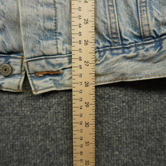 Levi's Denim Trucker Vest Mens XL Light Blue Sleeveless Type 3 Jean Jacket - Picture 11 of 13